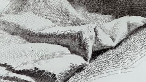 什么!衬布能当圆柱体画? 零基础素描入门教程